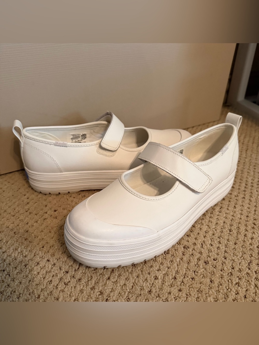 Keds Mary Jane Platform Sneakers Shoe Size 10 White X Monster High